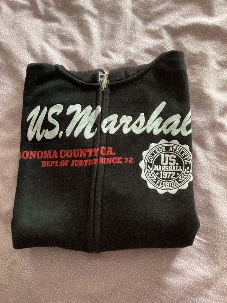 Sweat-shirt US Marshall, Enlèvement ou Envoi, US MARSHALL, Noir, Taille 52/54 (L)