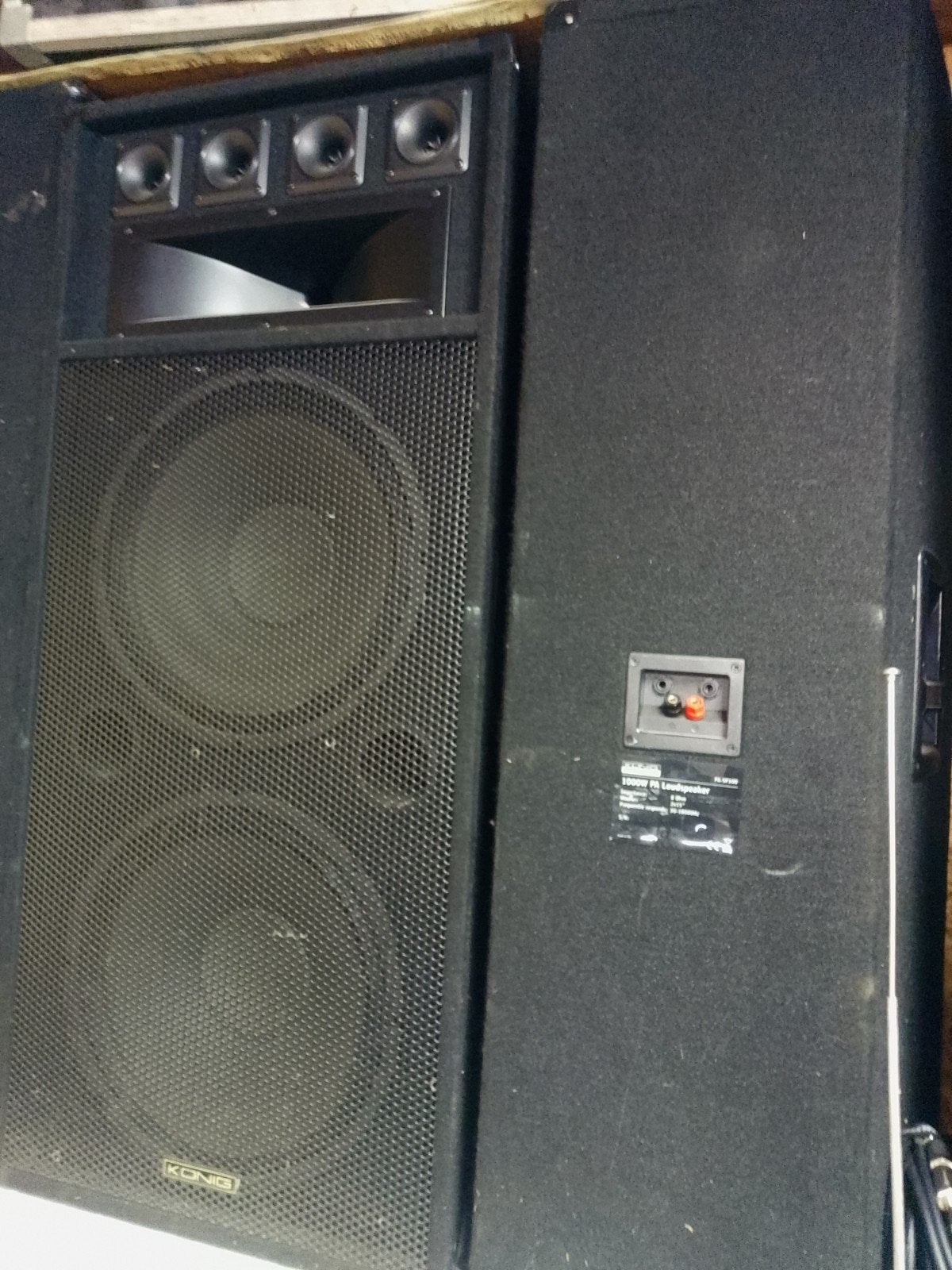 koning luidsprekers, Audio, Tv en Foto, Ophalen, Gebruikt, 150 watt of meer, Party speaker