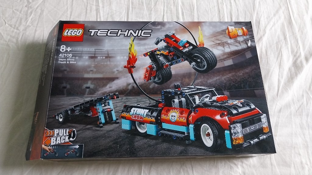 42106 - Lego Technic Stunt Show Truck & Bike, Inclusief instructies, Lego, Ophalen of Verzenden, Zo goed als nieuw