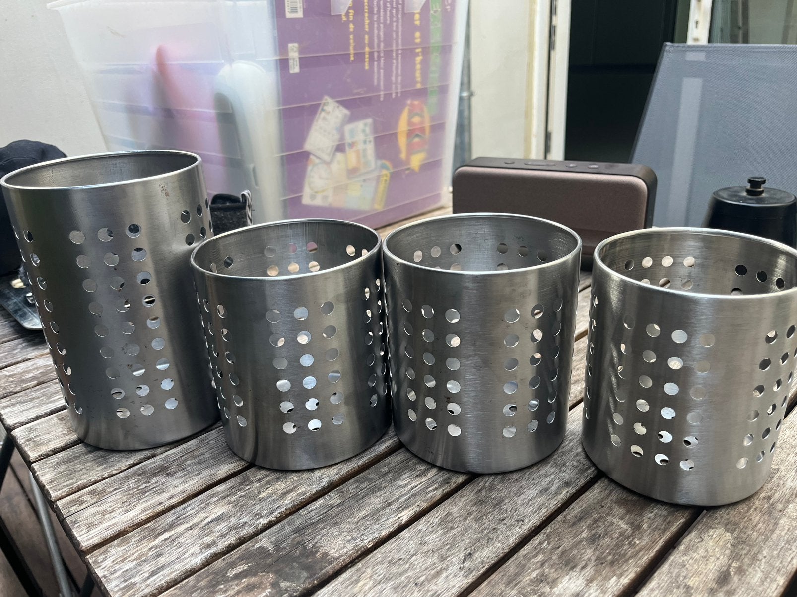 4 ORDNING IKEA Kitchen utensil rack, stainless steel, Enlèvement ou Envoi, Comme neuf