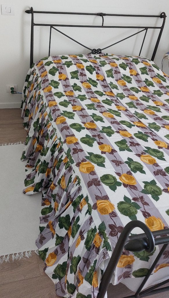 Vintage bedsprei, Huis en Inrichting, Ophalen, Katoen, Sprei, Wasbaar