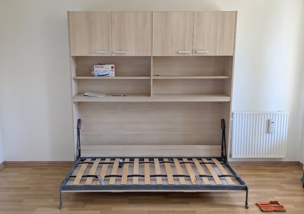 Murphy-bed in uitstekende staat - ideaal voor een kit, Huis en Inrichting, Ophalen, Gebruikt, 90 cm, Eenpersoons