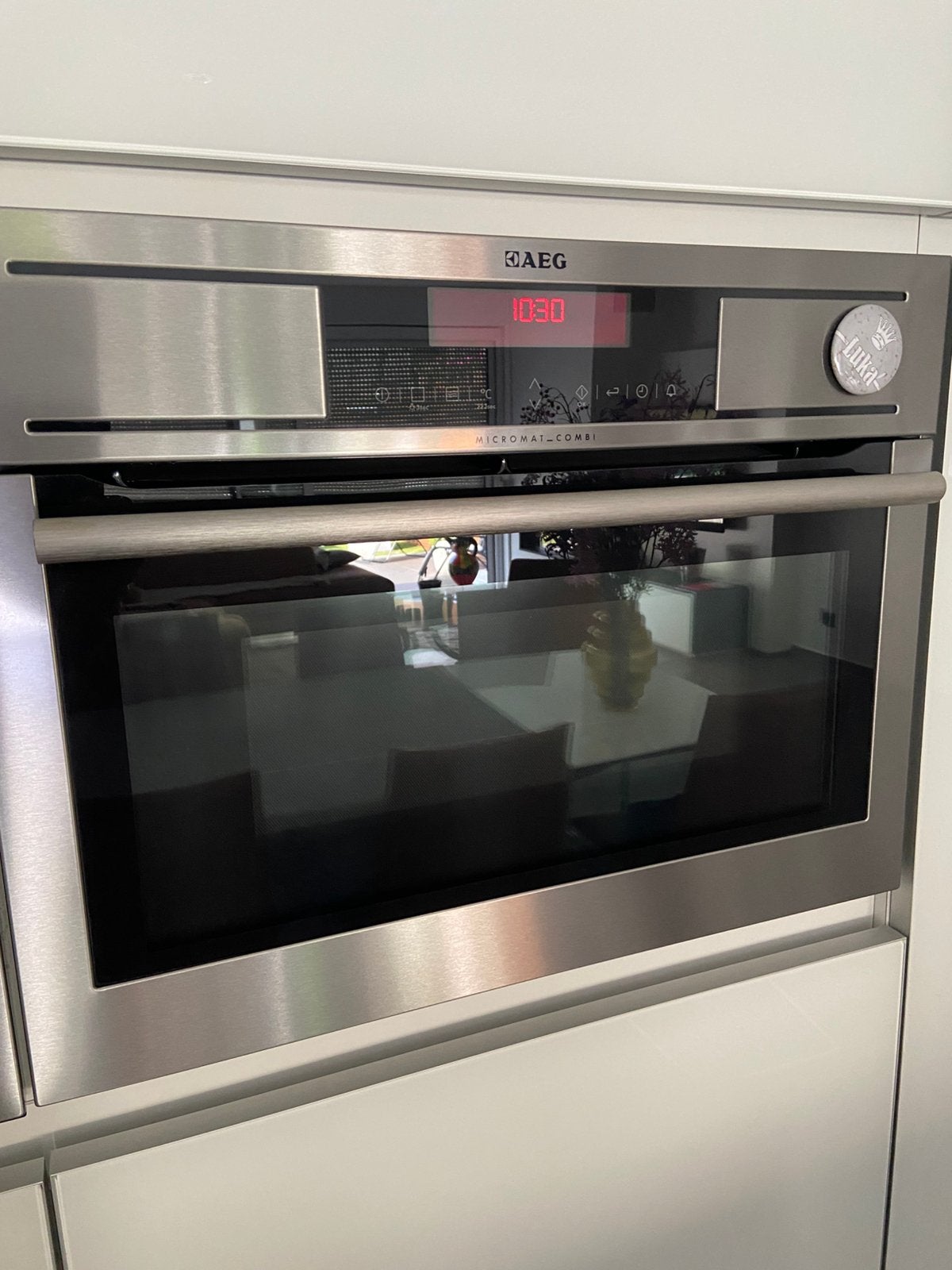 Micro combi oven AEG 45 cm in nieuw staat, Elektronische apparatuur, Ovens, Ophalen, Zo goed als nieuw, AEG, Oven