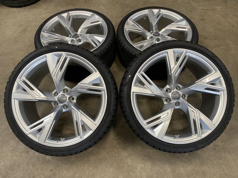 22 inch originele velgen + winterbanden Audi RS6 RS7 4K06010, Neuf, Pneus et Jantes, Pneus hiver, 285 mm