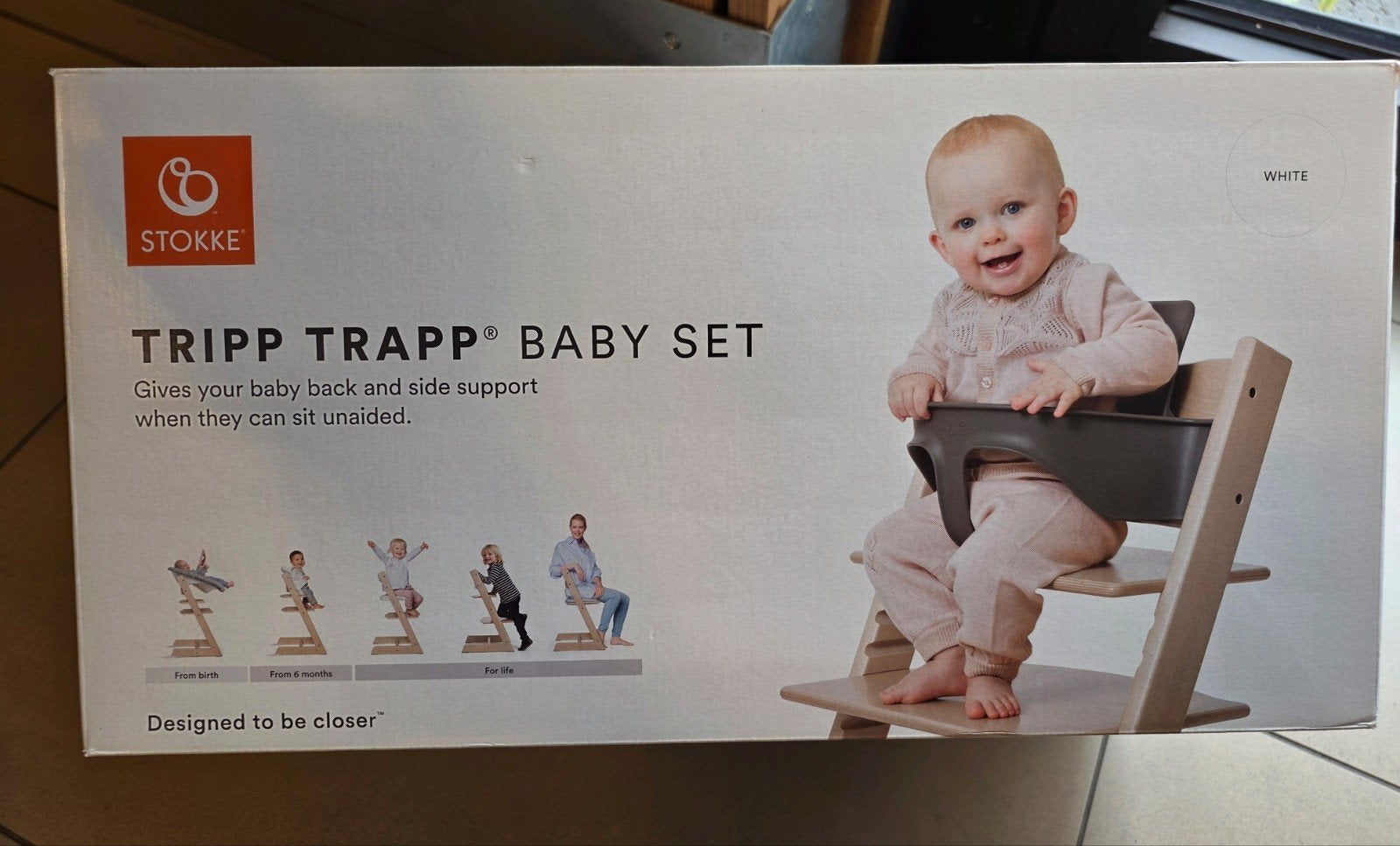 Set pour bébé Tripp Trapp, Enlèvement ou Envoi, Comme neuf, Chaise évolutive