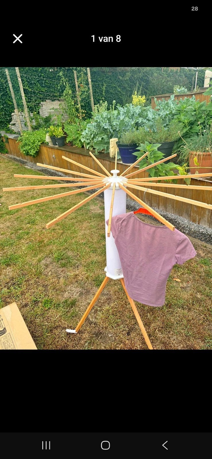 Modern en makkelijk opzetbaar droogrek, Tuin en Terras, Droogmolens en Wasrekken, Ophalen of Verzenden, Nieuw, Droogmolen