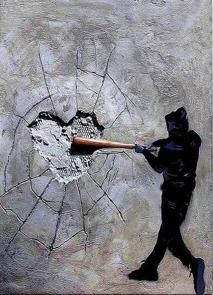 Banksy - Heart Boy, Antiek en Kunst, Kunst | Schilderijen | Modern, Ophalen of Verzenden