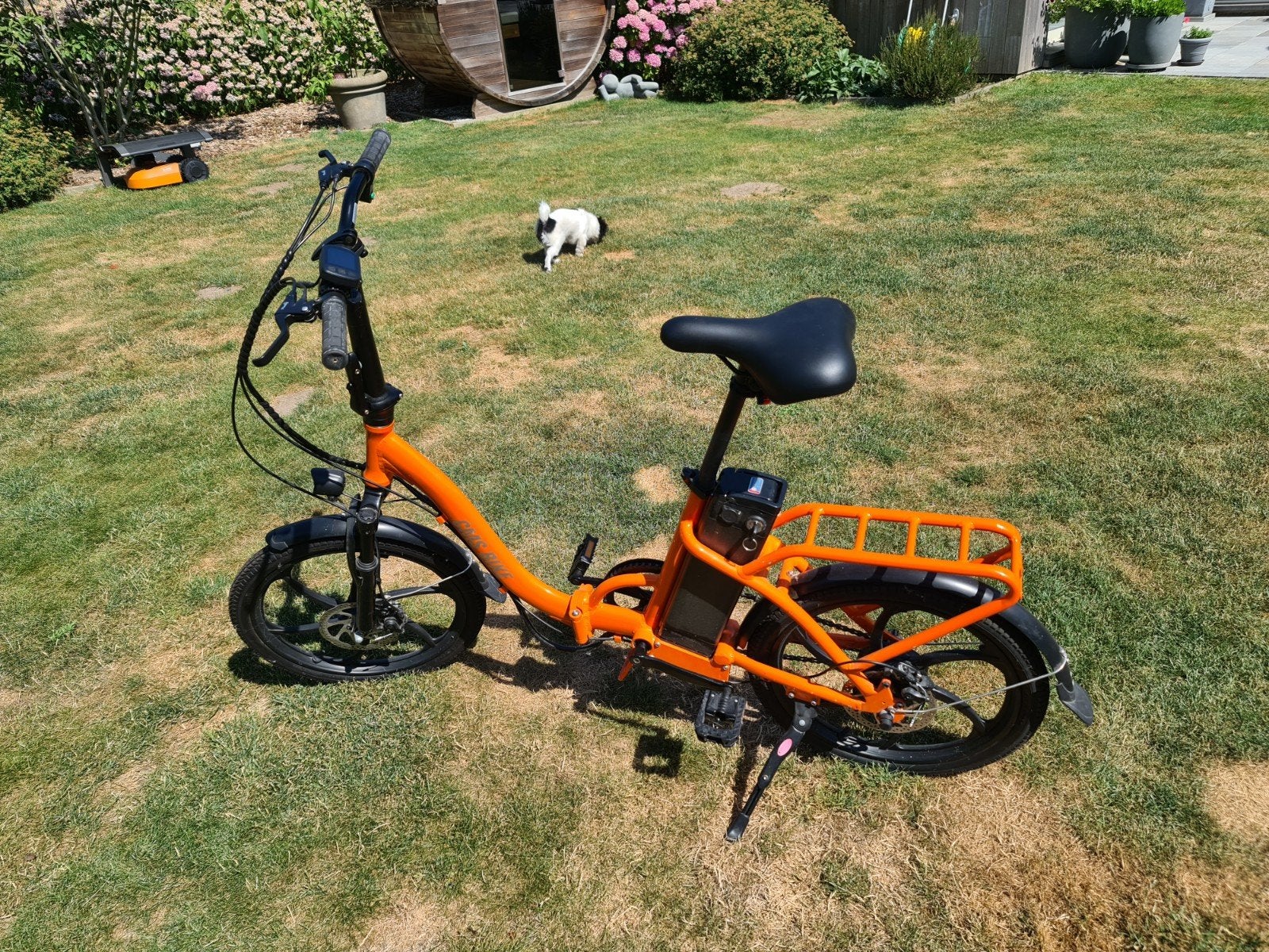 Mini electrische plooifiets, Ophalen
