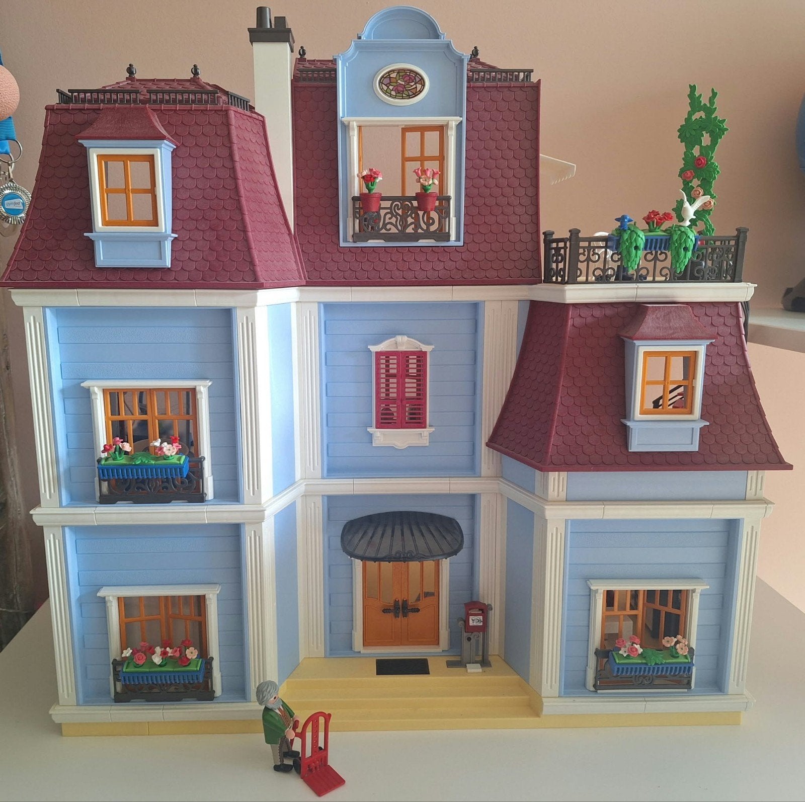 Grote Playmobil Poppenhuis (Herenhuis) incl. inrichting, Ophalen, Zo goed als nieuw, Poppenhuis