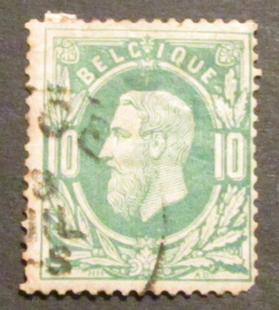 10 centimes estampillé par Léopold II à partir de 1869, Enlèvement ou Envoi, Affranchi, Timbre-poste, Maison royale