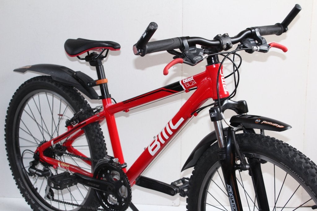 24 inch BMC jongensfiets MTB - 3x7 speed, Ophalen, Velgrem, Versnellingen, Zo goed als nieuw