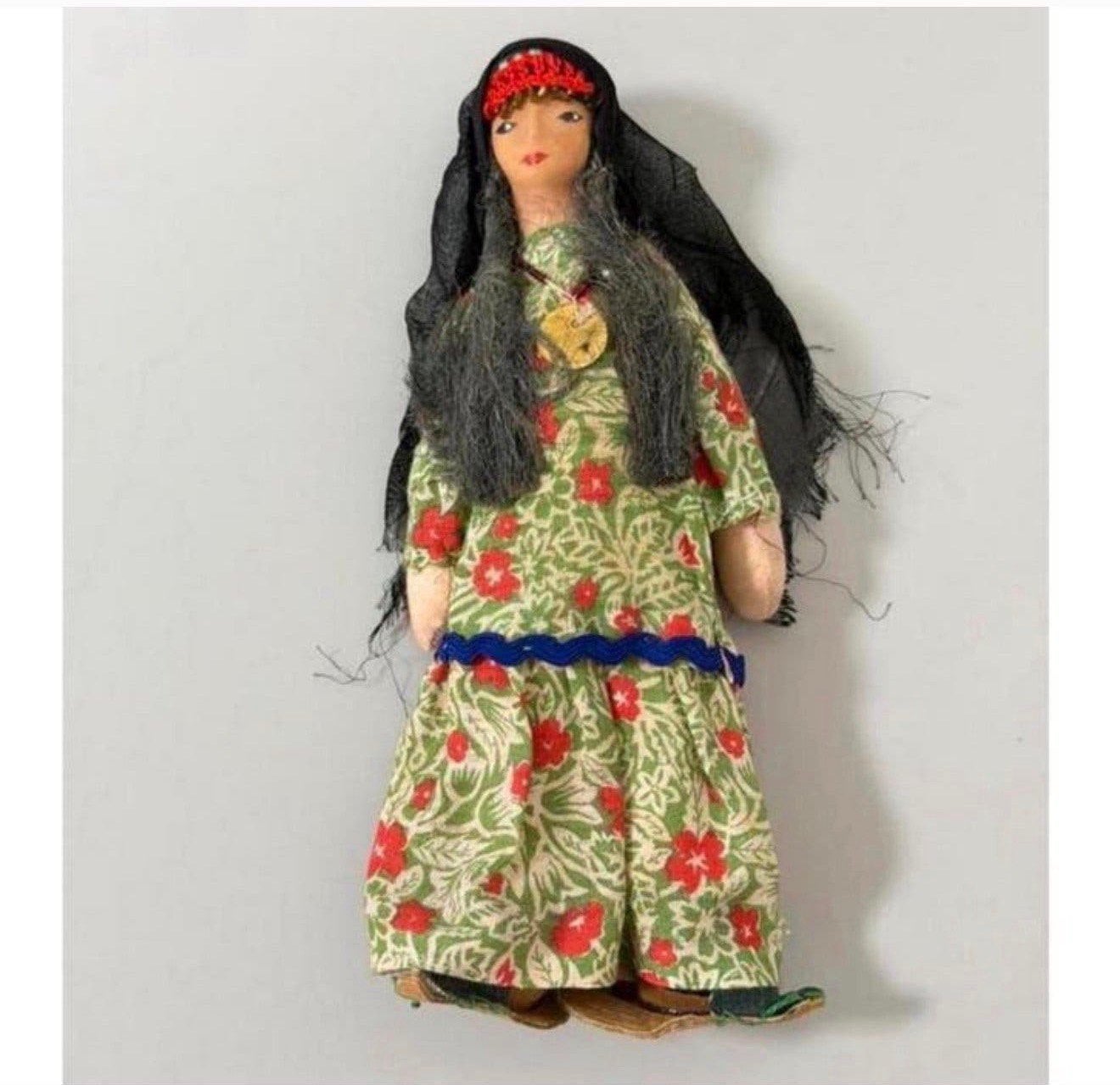 Poupée égyptienne en vêtements vintage faits à la main, 1960, Enlèvement ou Envoi, Comme neuf, Poupée