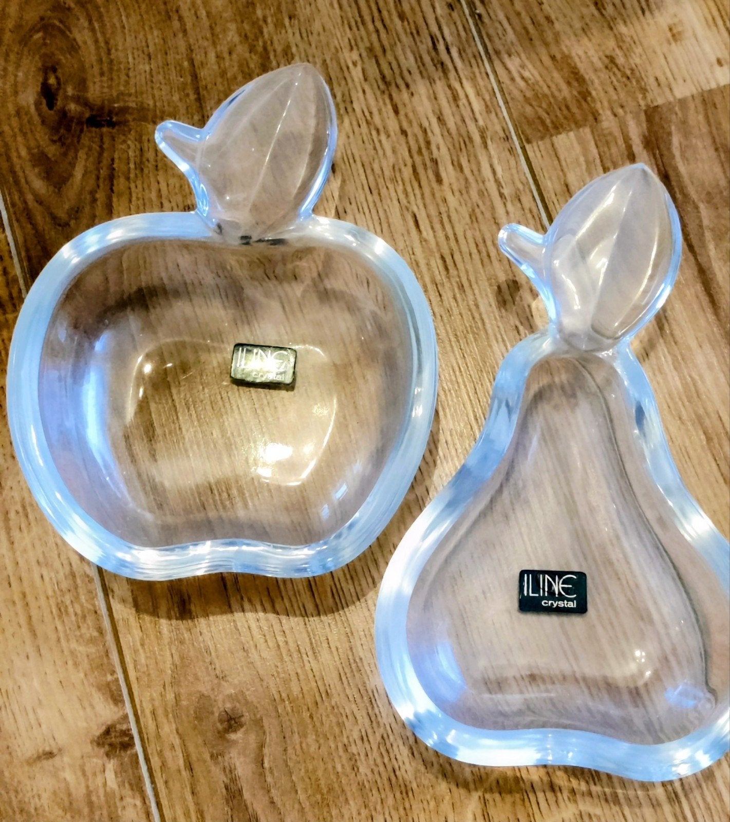 Vintage Glaskoch I-Line kristallen schalen set – Appel & Pee, Antiek en Kunst, Ophalen of Verzenden