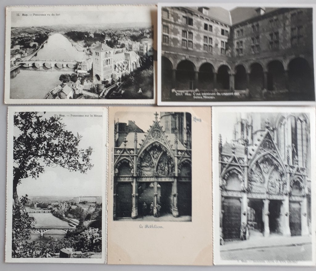 5 CPs anciennes HUY : COUVENT e.a.+- 1920 Ref.E154, Collections, Cartes postales | Belgique, Non affranchie, Liège, Enlèvement ou Envoi