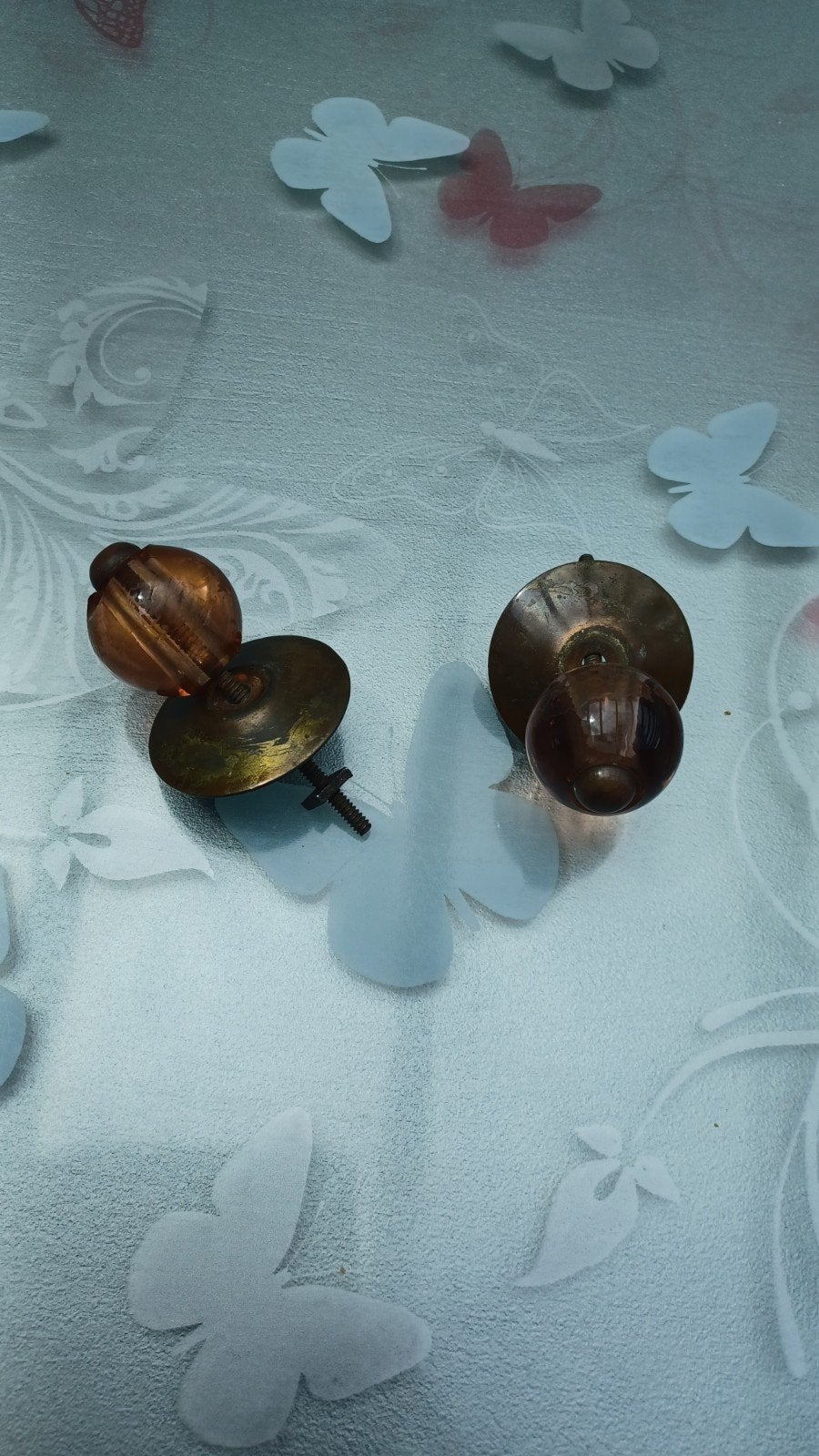 Poignee ancienne  en verre, Antiquités & Art, Enlèvement ou Envoi