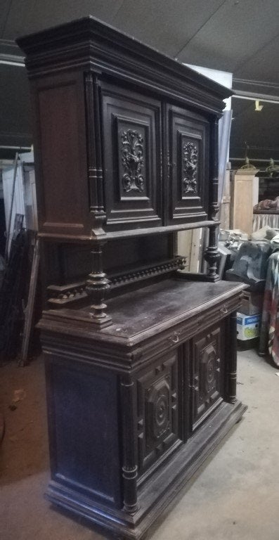 Buffet ancien Henri II en chêne, prix promotionnel, Enlèvement