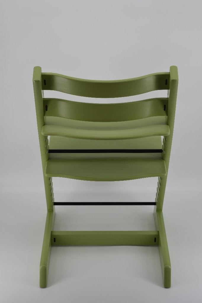 Stokke Tripp Trapp Moss Green — Tripp Trapp remis à neuf, Envoi, Comme neuf, Chaise évolutive, Coulissant