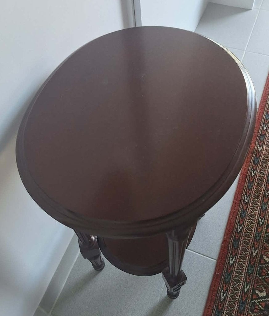 Bijzettafel in kerselaar, Klassiek, Moins de 55 cm, Comme neuf, Enlèvement
