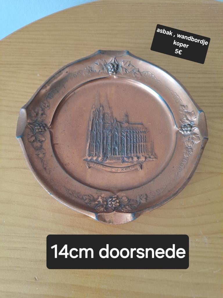 Asbak Dom van Keulen, Verzamelen, Ophalen of Verzenden, Asbak