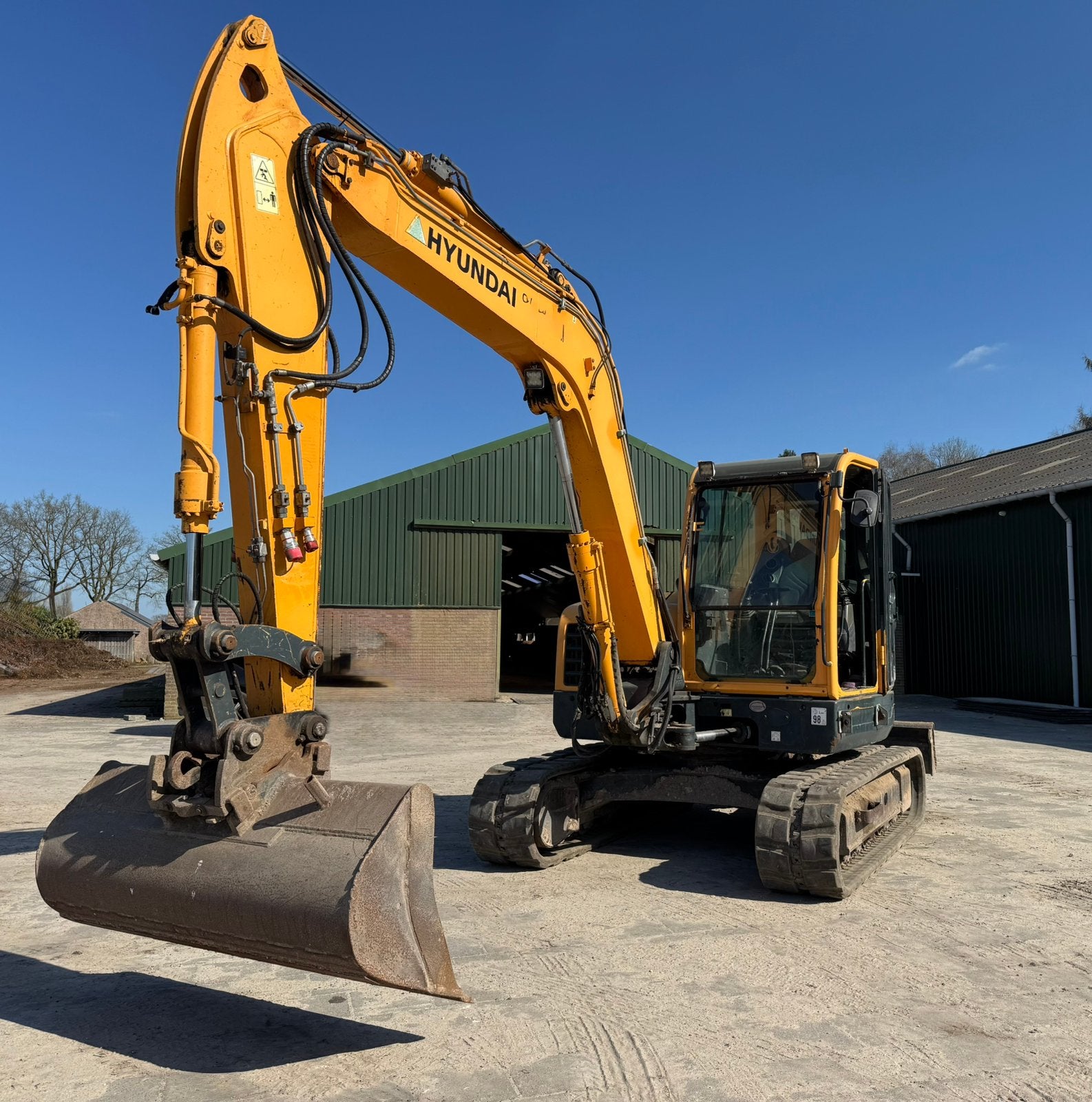 Hyundai Robex 80CR-9 rupsgraafmachine(8250KG), Ophalen, Graafmachine