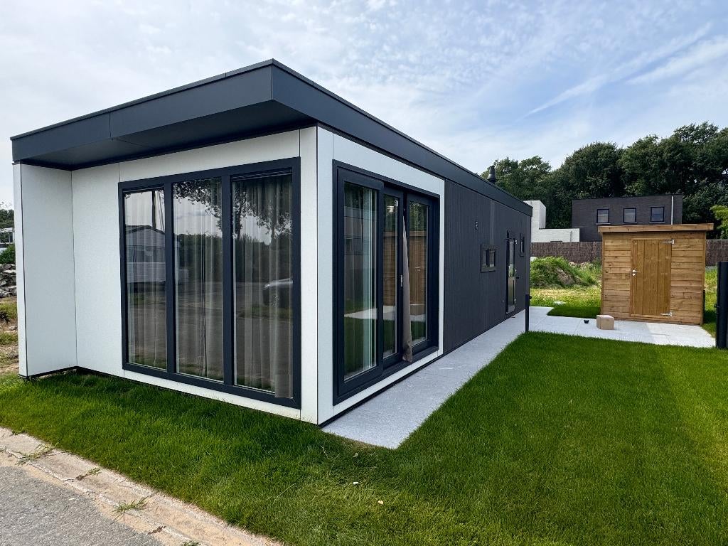 CHALET (3 bed) Nieuwpoort luxe uitvoering @ Polderpark II, Caravans en Kamperen, Stacaravans, tot en met 6, Ophalen