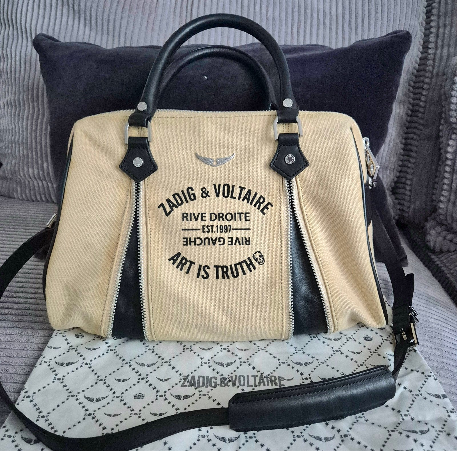Sac Zadig & Voltaire Sunny Medium, Enlèvement ou Envoi, Neuf, Beige, Sac à bandoulière