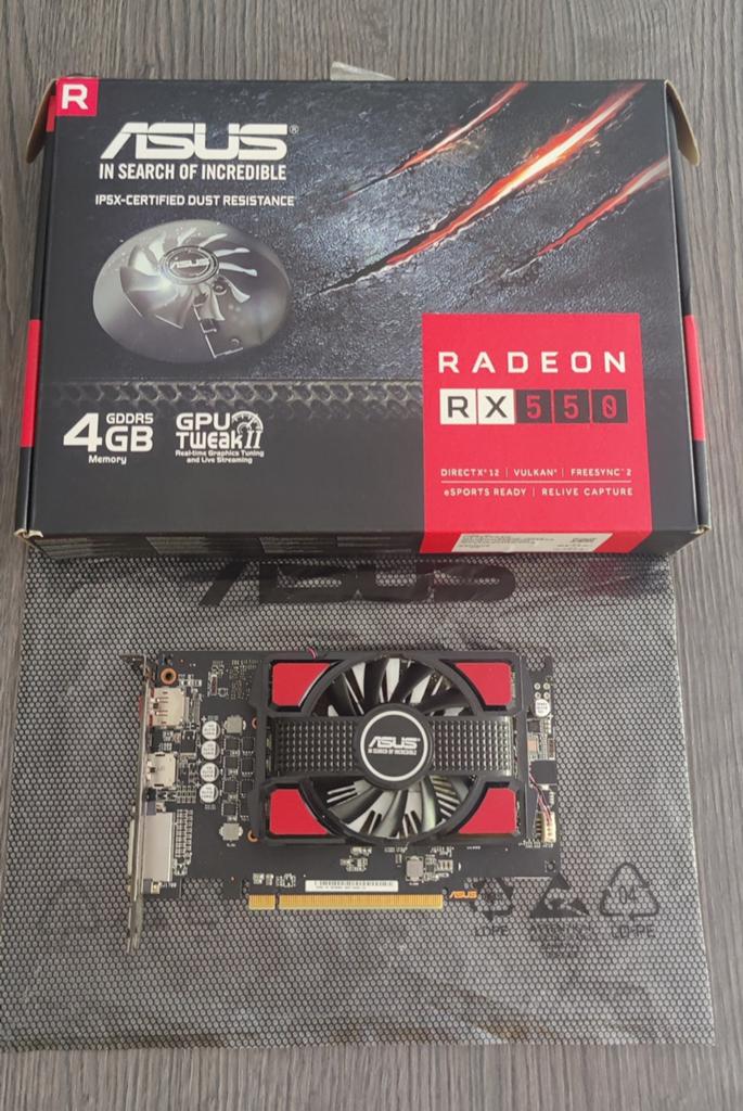 ASUS Radeon RX 550 4G GDDR5, Computers en Software, Videokaarten, Ophalen, GDDR5, AMD, PCI