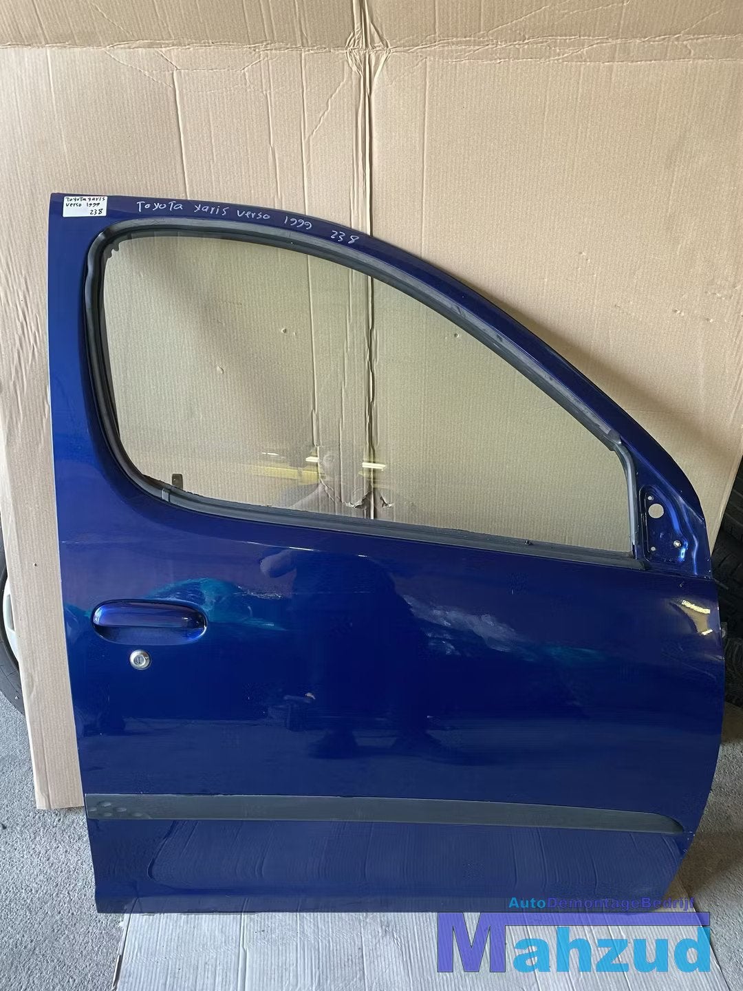 Toyota Yaris VERSO blauw rechts rechter voor deur portier, Auto-onderdelen, Info@toyota.co.jp, Gebruikt, Deur, Toyota Motor Corporation