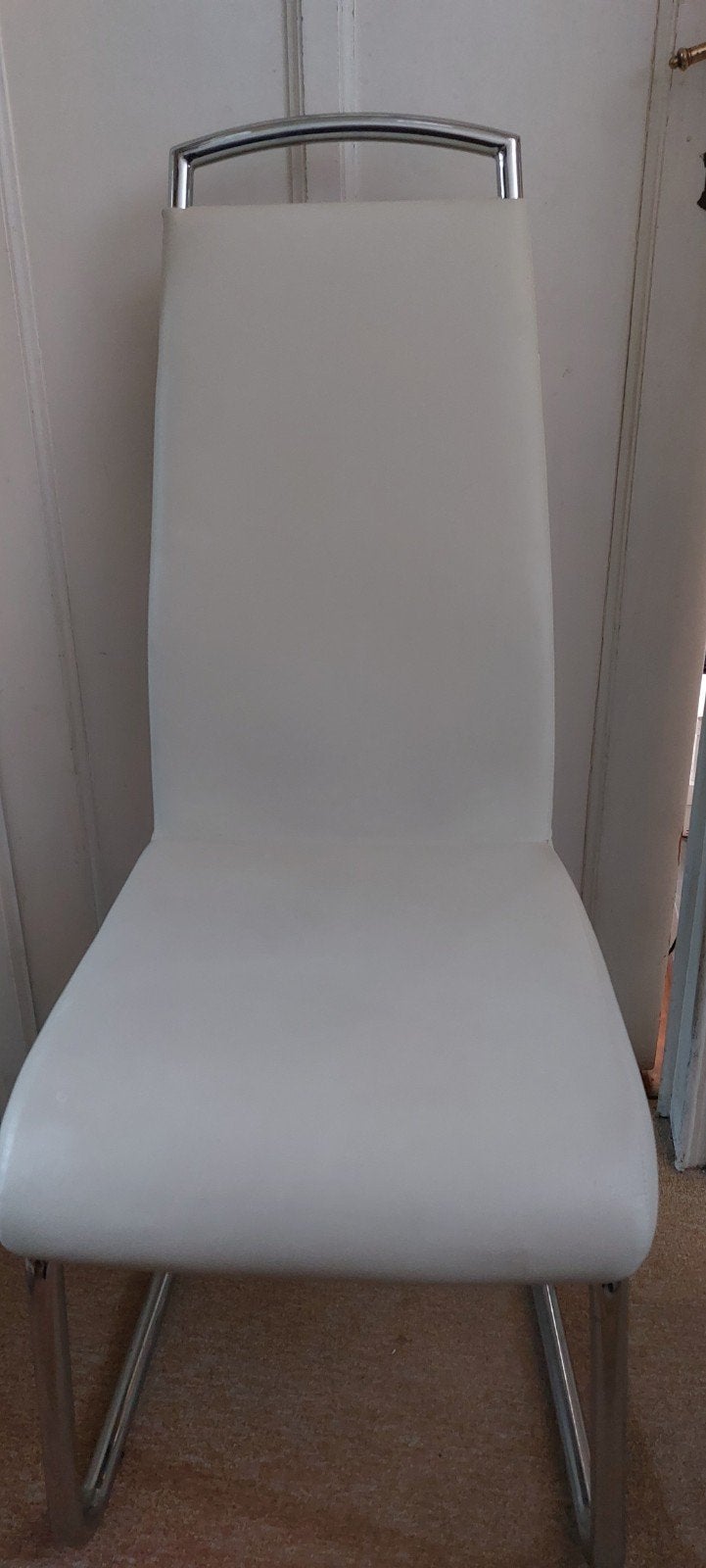 Chaise design, Maison & Meubles, Chaises, Enlèvement, Blanc
