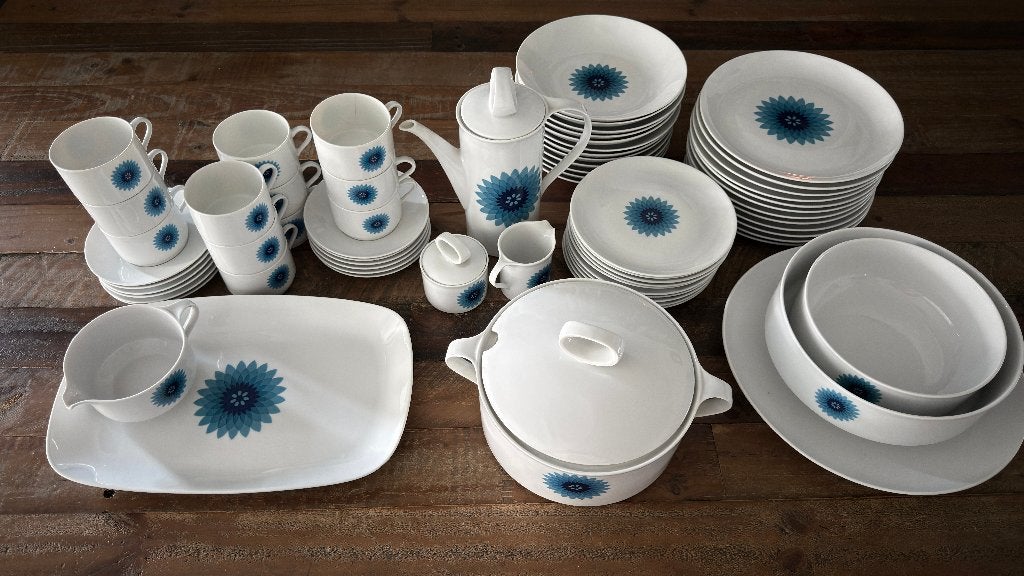 Groot vintage Eschenbach Bavaria servies – 67-delig, Ophalen, Gebruikt, Overige merken, Overige typen