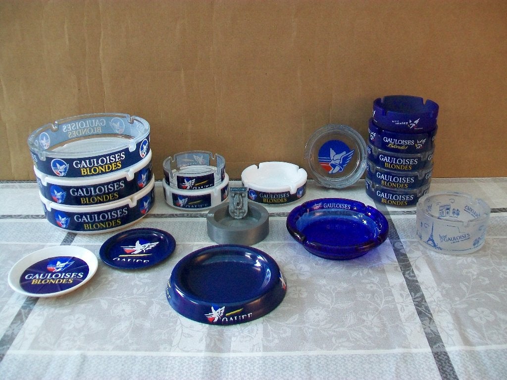 Asbak Gauloises Cigarette Cendrier Ashtray Vintage Retro., Collections, Enlèvement ou Envoi, Comme neuf, Cendrier