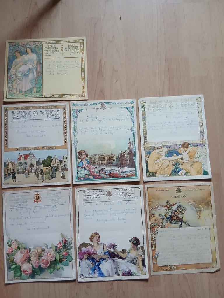 Oude telegrammen, Ophalen of Verzenden