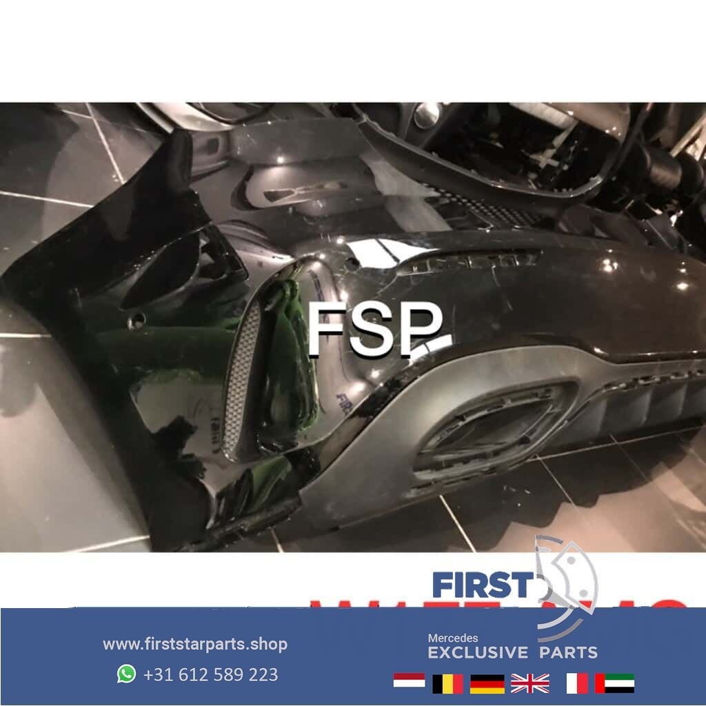 W177 A35 AMG Achterbumper Mercedes A Klasse 2019-2020 zwart, Arrière, Utilisé, -, -