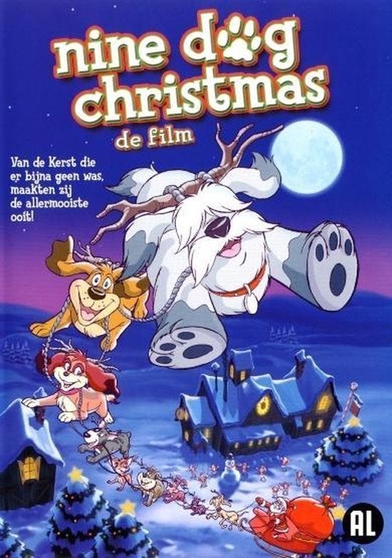 Dvd - Nine Dog Christmas - De film, Ophalen of Verzenden, Tekenfilm