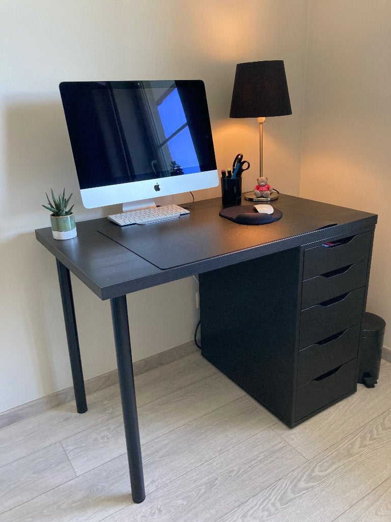 Bureau avec meuble à tiroirs, Autres types, Comme neuf, Avec tiroirs, IKEA