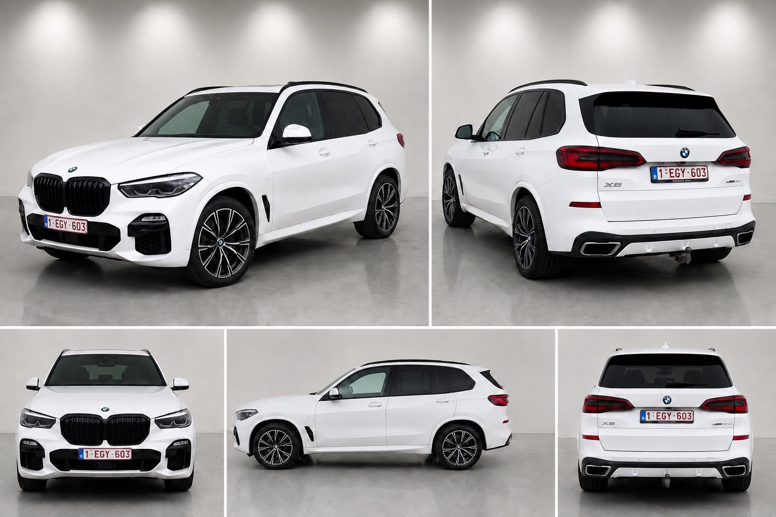 BMW X5 wit, Auto's, Automaat, Wit, Leder, Particulier