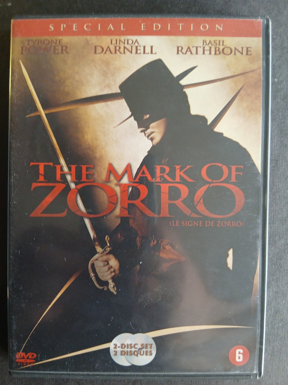 The mark of Zorro (1940) Tyrone Power, Engels, Ophalen of Verzenden, Zo goed als nieuw, Actie en Avontuur