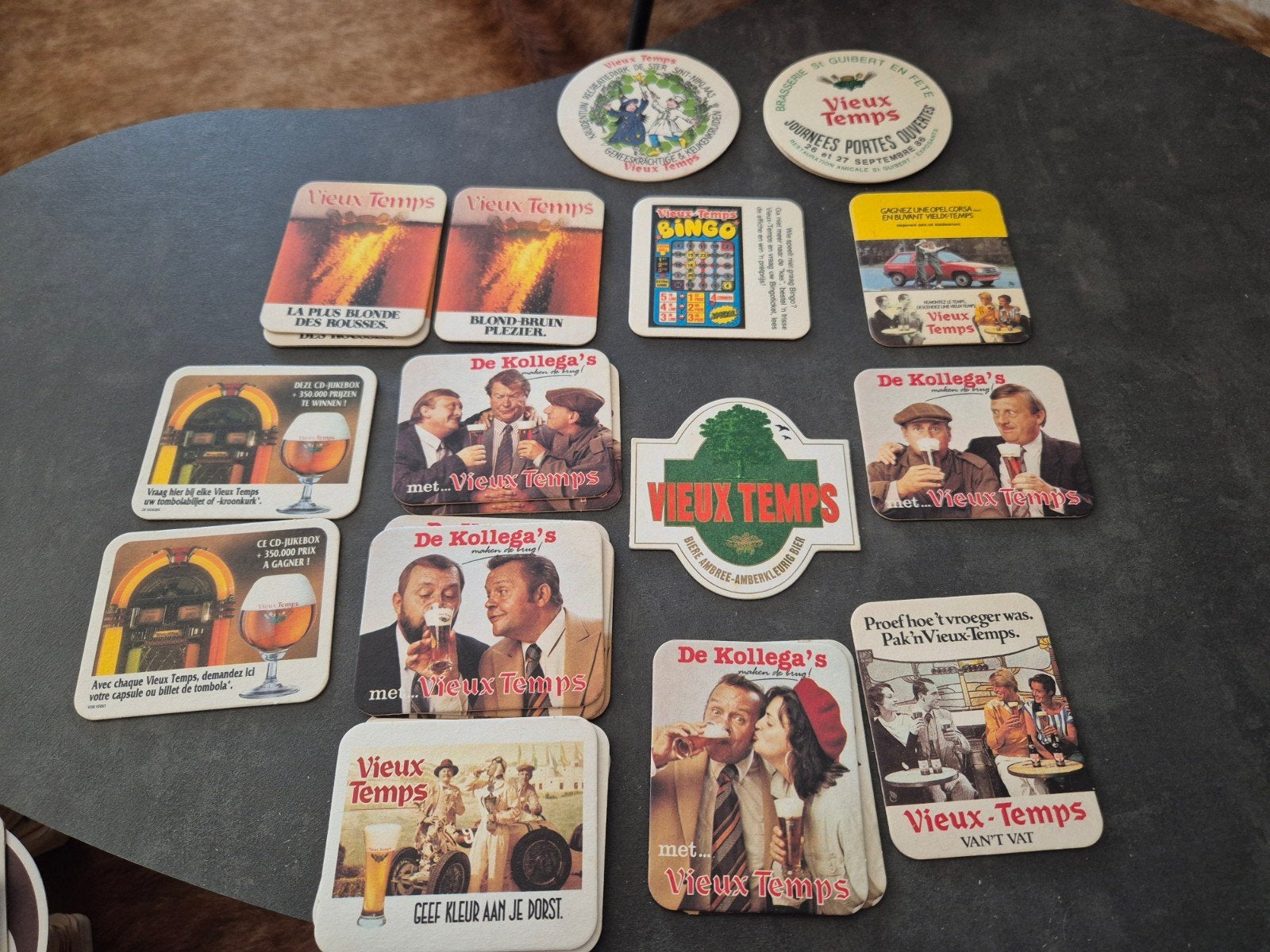 bierviltjes de collega s vieux temps, Verzamelen, Ophalen of Verzenden, Viltje(s)