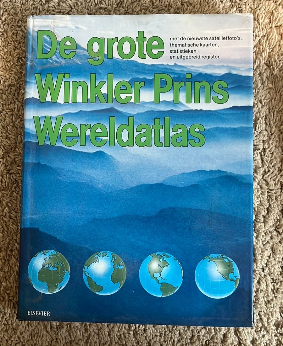 2 Wereldatlassen, Boeken, Landkaart, 1800 tot 2000, Wereld, Ophalen