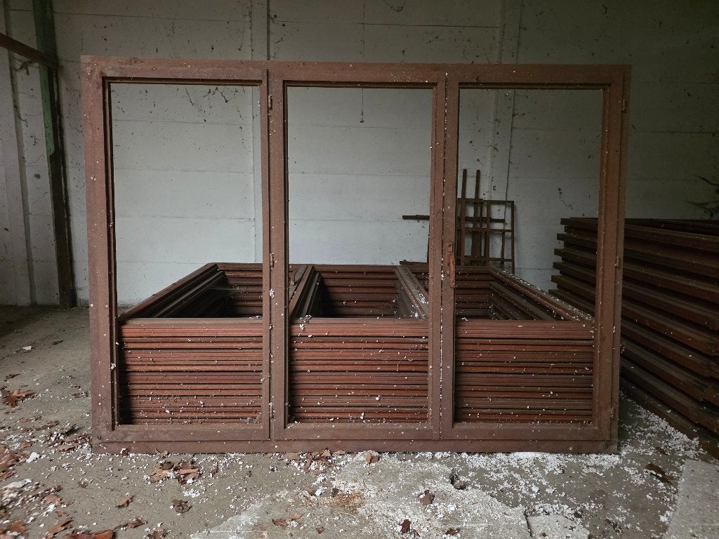Lot nieuwe oude stock merantie ramen, Ophalen, Gevelraam of Ruit, 120 tot 160 cm, Nieuw