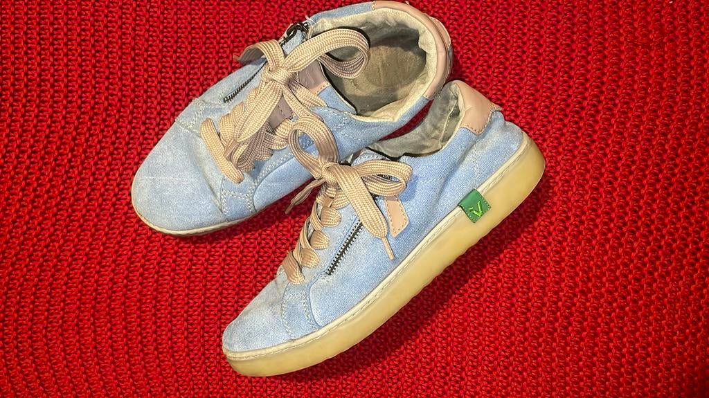 Baskets Jana Vegan femme (39/40, pieds larges), Sneakers et Baskets, Porté, Bleu, Envoi