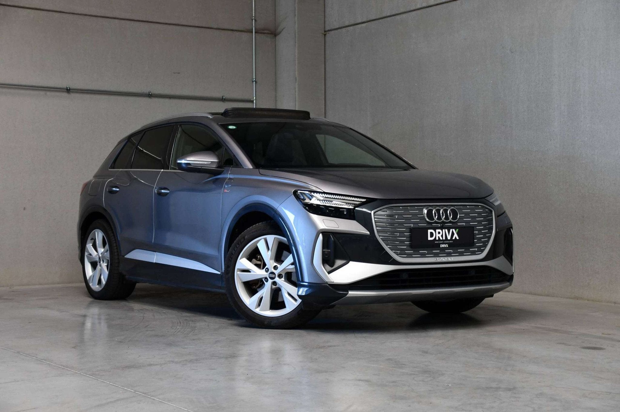 Audi Q4 e-tron 40 S line l Open Pano Dak l Sportzetels l ACC, Cuir, Argent ou Gris, Achat, Entreprise