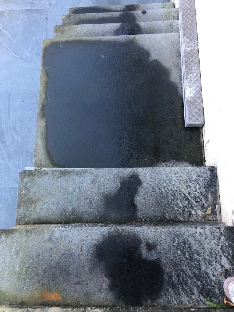 A DONNER Dalles d'escalier en beirre bleue, Jardin & Terrasse, Enlèvement, Utilisé