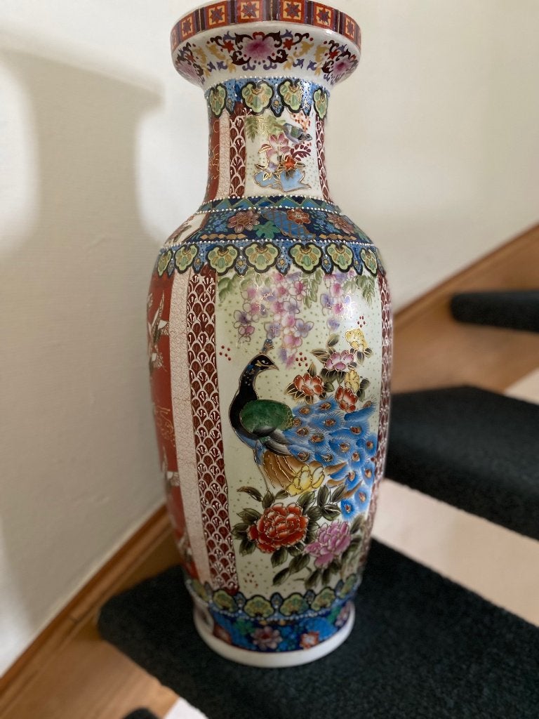 Chinese stijl vaas met cloisonné, Antiek en Kunst, Ophalen