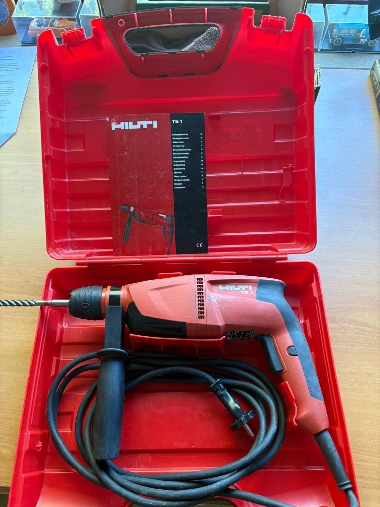 Marteau rotatif Hilti TE1, Enlèvement ou Envoi, Comme neuf, Marteau perforateur et/ou Marteau piqueur, Mécanisme de percussion