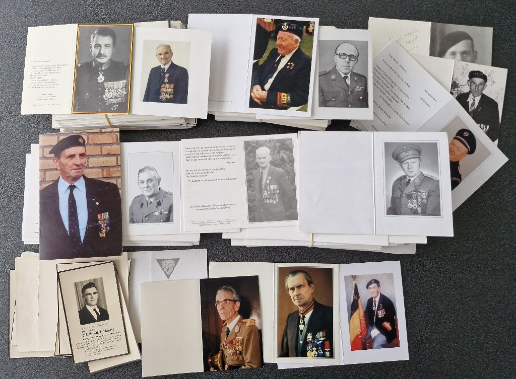 Oud-strijders 1940-45 Gewapende weerstanders enz, Verzamelen, Bidprentjes en Rouwkaarten, Ophalen of Verzenden, Rouwkaart