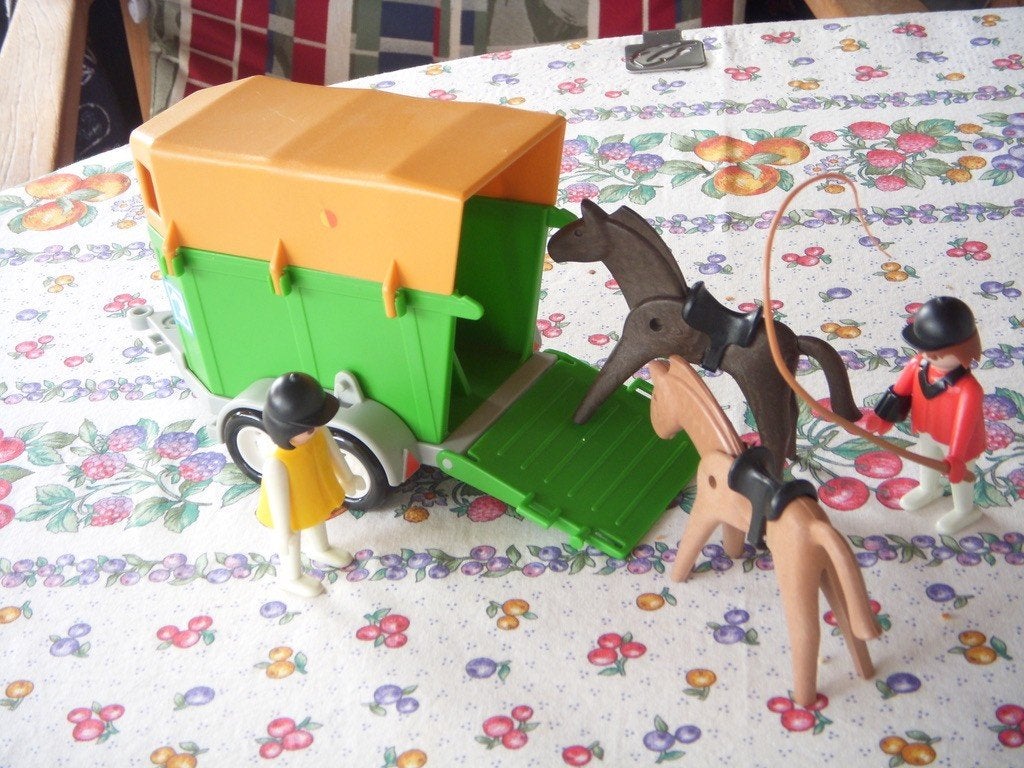 Playmobil paardentrailer, Ophalen of Verzenden, Gebruikt