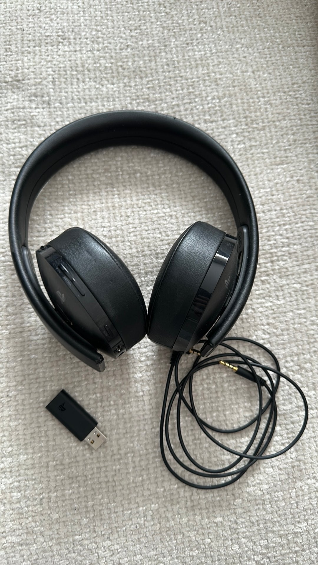 CASQUE SANS FIL DORÉ POUR PS4, Informatique & Logiciels, Enlèvement ou Envoi, Casque gamer, Comme neuf, Sans fil