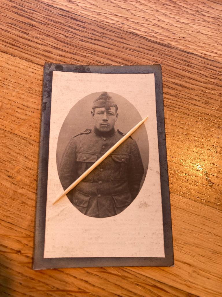 Oorlogsslachtoffer WO1,, Houthulsterbosch, Berlaere,1918, Envoi, Image pieuse