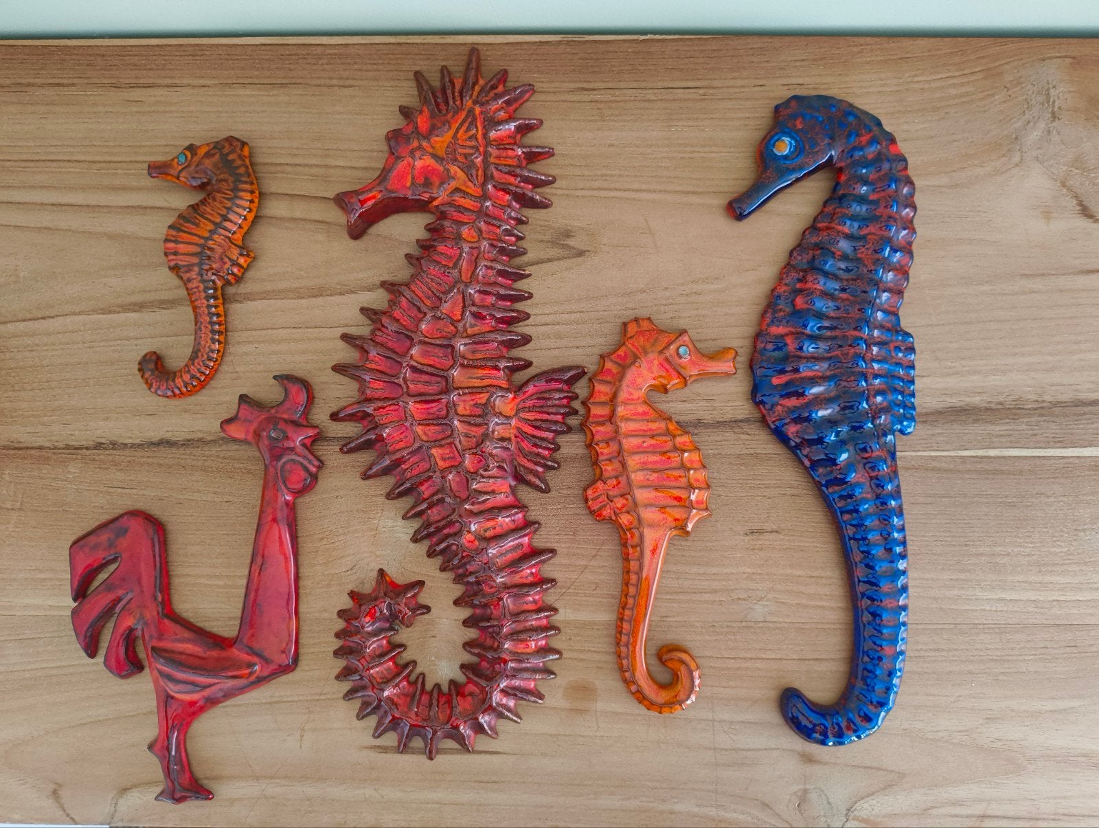 5 stuks keramieken wanddecoratie, Enlèvement